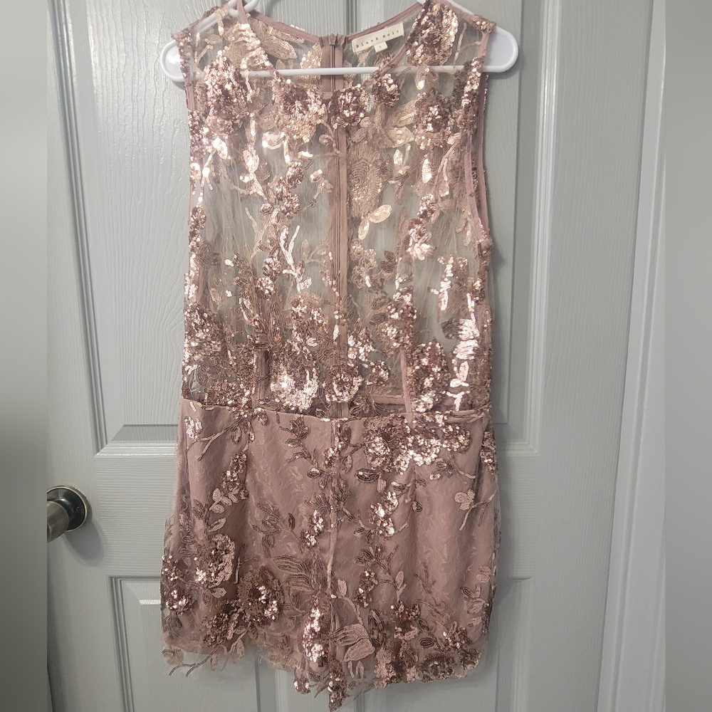 Blush Noir Rose Gold Romper